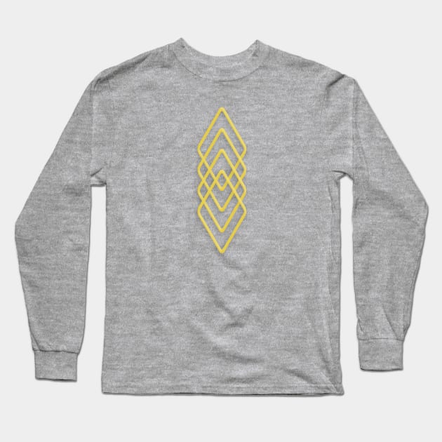 Gold Diamonds Long Sleeve T-Shirt by astrellonart